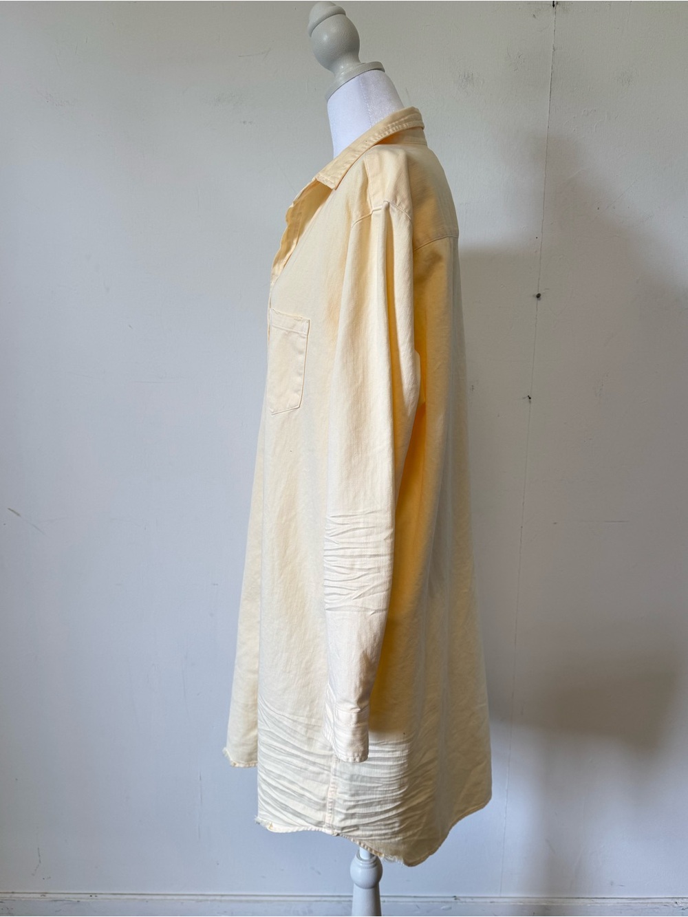 Frank & Eileen Mary Mary Classic Shirt Dress Daisy Denim Large Coastal Euro - Picture 8 of 16